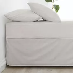 Dunelm Non Iron Plain Dye Silver Valance -Dunelm Garden Store 1000089372 alt01