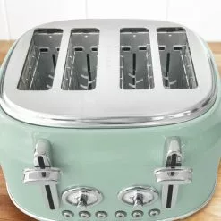 Dunelm Retro Seafoam 4 Slice Toaster 6 Dunelm Retro Seafoam 4 Slice Toaster -Dunelm Garden Store 1000119985 alt02