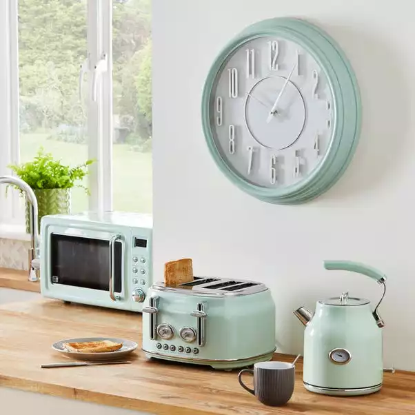 Dunelm Retro Seafoam 4 Slice Toaster 4 Dunelm Retro Seafoam 4 Slice Toaster - Image 4