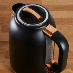 Dunelm 1.7L 3kW Matt Black & Copper Jug Kettle -Dunelm Garden Store 1000150235 alt03