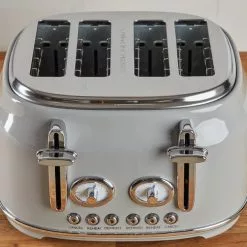 Dunelm Retro 4 Slice Grey Toaster -Dunelm Garden Store 1000155927 alt02
