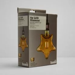 Status 4 Watt LED ES 28cm Star Shape Bulb -Dunelm Garden Store 1000156414 alt04