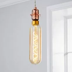Status 6.5 Watt T20 ES 28cm Dimmable Spiral Filament Bulb -Dunelm Garden Store 1000156416 alt02