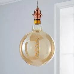 Status 6.5 Watt G200 ES 28cm Dimmable Spiral Filament Bulb -Dunelm Garden Store 1000156417 alt03