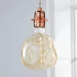 Status 5 Watt ES 17cm Spiral Filament Bumpy Bulb -Dunelm Garden Store 1000156418 alt03