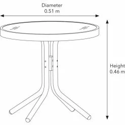Dunelm Montreal 6 Seater Dining Set -Dunelm Garden Store 1000182833 alt06