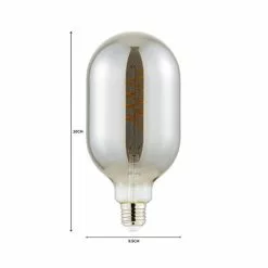 Status Haines Oval Filament Bulb Chrome -Dunelm Garden Store 1000183071 alt07