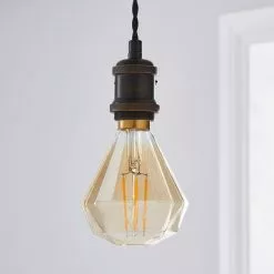 Status Bonny 4W ES ZSH Faceted Dimmable Bulb 7 Status Bonny 4W ES ZSH Faceted Dimmable Bulb -Dunelm Garden Store 1000183074 alt01