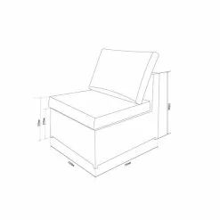 Dunelm Cancun 4 Seater Rattan Grey Modular Sofa Set -Dunelm Garden Store 1000183657 alt06