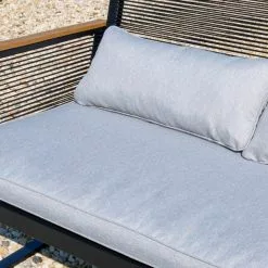 Elements 4 Seater Black Rope Conversation Set -Dunelm Garden Store 1000183772 alt05