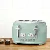 Dunelm Retro Seafoam 4 Slice Toaster