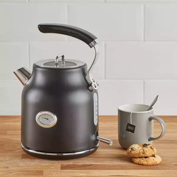 Dunelm Retro 1.7L 3KW Matt Black Kettle 1 Dunelm Retro 1.7L 3KW Matt Black Kettle
