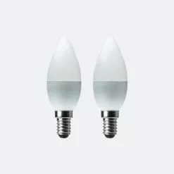 Status Branded Dimmable 5.5 Watt SES Pearl LED Candle Bulb 2 Pack -Dunelm Garden Store 30697004 alt03