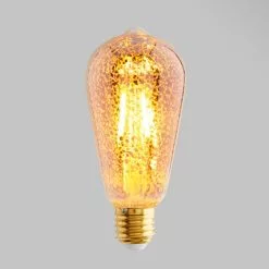 Dunelm 4 Watt ST64 ES LED Crackle Bulb