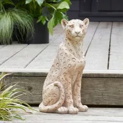 Dunelm Resin Leopard Garden Ornament