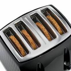 Russell Hobbs Honeycomb 4 Slice Toaster Black -Dunelm Garden Store 30713879 alt05
