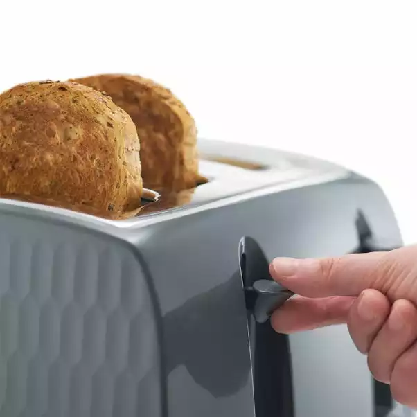 Russell Hobbs Honeycomb 4 Slice Toaster Grey 5 Russell Hobbs Honeycomb 4 Slice Toaster Grey - Image 5