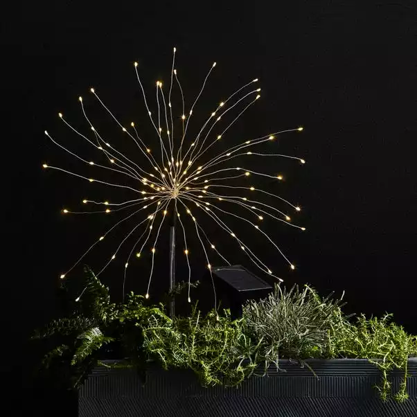 Dunelm Starburst Solar Outdoor Stake Lights 1 Dunelm Starburst Solar Outdoor Stake Lights