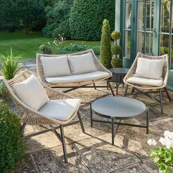 Dunelm Singapore 4 Seater Conversation Set 2 Dunelm Singapore 4 Seater Conversation Set - Image 2