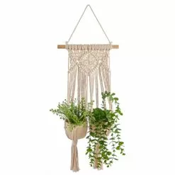 Dunelm Hanging Macrame Double Planter -Dunelm Garden Store 30732436 alt04