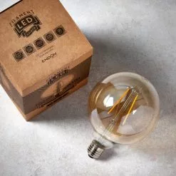 Vogue Lighting Vogue 2 Watt ES LED Amber Filament XL Globe Bulb -Dunelm Garden Store 30743088 alt02