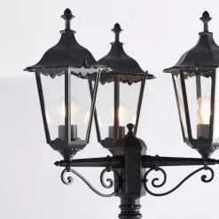 Vogue Lighting Vogue Trenton Outdoor 3 Light Lamppost -Dunelm Garden Store 30743490 alt02