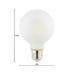 Status Bradford G80 Bulb Frosted 3 Pack -Dunelm Garden Store 30746379 alt04