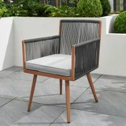 Elements Rope 4 Seater Dining Set -Dunelm Garden Store 30746641 alt04