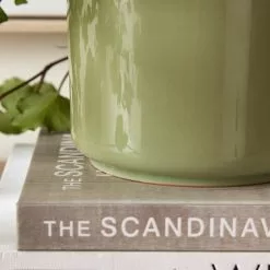 Dunelm Reactive Glaze Green Ceramic Plant Pot 6 Dunelm Reactive Glaze Green Ceramic Plant Pot -Dunelm Garden Store 30751213 alt02