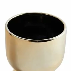 Dunelm Ceramic Curves Planter Gold 30cm -Dunelm Garden Store 30751227 alt02
