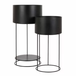 Dunelm Set Of 2 Large Metal Plant Stands -Dunelm Garden Store 30752237 alt02
