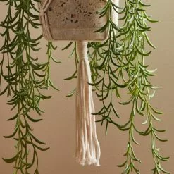 Dunelm Macrame Cream Plant Hanger -Dunelm Garden Store 30753307 alt02