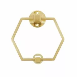 Dunelm Hexagon Brushed Gold Door Knocker 5 Dunelm Hexagon Brushed Gold Door Knocker -Dunelm Garden Store 30756554 alt02