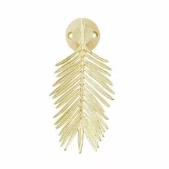 Dunelm Palm Leaf Brushed Gold Door Knocker 5 Dunelm Palm Leaf Brushed Gold Door Knocker -Dunelm Garden Store 30756556 alt02