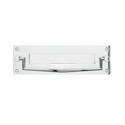 Dunelm Chrome Letter Plate With Knocker -Dunelm Garden Store 30756564 alt02