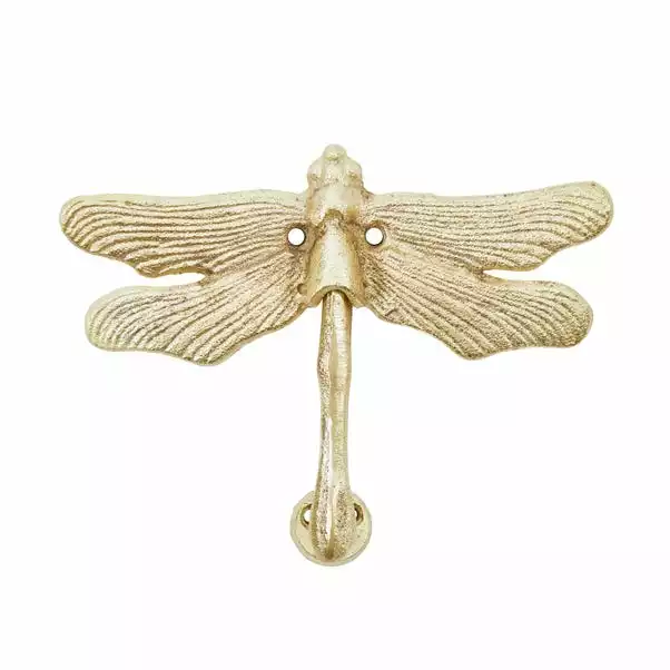 Dunelm Dragonfly Gold Door Knocker 3 Dunelm Dragonfly Gold Door Knocker - Image 3