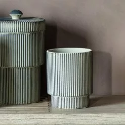 Cedar & Sage Stripe Pot