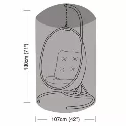 Worth Gardening Single Hanging Egg Chair Cover 5 Worth Gardening Single Hanging Egg Chair Cover -Dunelm Garden Store 30763315 alt07