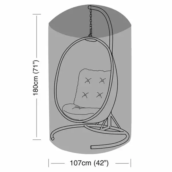 Worth Gardening Single Hanging Egg Chair Cover 3 Worth Gardening Single Hanging Egg Chair Cover - Image 3