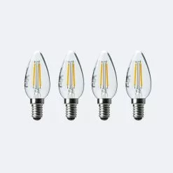 Status 2.5W Filament SES Candle Bulb 4 Pack -Dunelm Garden Store 30767633 alt04