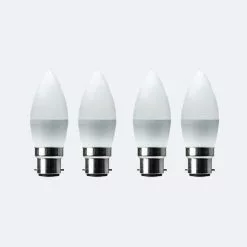 Status 5.5W Pearl BC Candle Bulb 4 Pack -Dunelm Garden Store 30767635 alt04