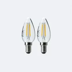 Status 4W Filament SES Candle Bulb 2 Pack