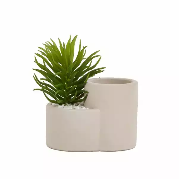 Dunelm Concrete Planter And Pen Pot 2 Dunelm Concrete Planter And Pen Pot - Image 2
