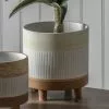 Cedar & Sage Eastling Pot White Natural Large