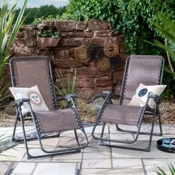 Dunelm Helsinki Lounger Bronze Twin Pack -Dunelm Garden Store 30788996 alt02