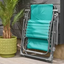 Dunelm Helsinki Lounger Teal Twin Pack -Dunelm Garden Store 30788997 alt02