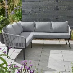 Dunelm Crescent 5 Seater Corner Sofa Set -Dunelm Garden Store 30789278 alt02