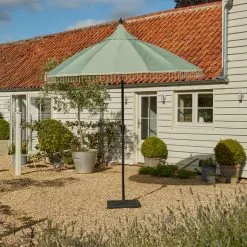 Dunelm Recycled Sage Green Carousel Parasol 2.7m -Dunelm Garden Store 30789295 alt01