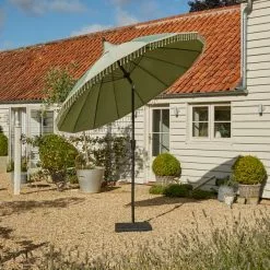 Dunelm Recycled Sage Green Carousel Parasol 2.7m -Dunelm Garden Store 30789295 alt02