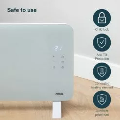 Princess 2000W Smart Glass Panel Heater -Dunelm Garden Store 30789712 alt02